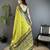 light green soft silk blend dual zari peacock butta worked banarasi saree 