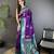 purple soft silk blend dual zari peacock butta worked banarasi saree 