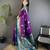 purple soft silk blend dual zari peacock butta worked banarasi saree 