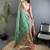 green soft silk blend banarasi zari woven saree