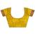 golden yellow soft silk blend banarasi zari woven saree