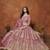 Pink Net Heavy Thread Embroidery With Sequins Work Lehenga Choli set with dupatta