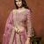 Pink Net Heavy Thread Embroidery With Sequins Work Lehenga Choli set with dupatta