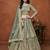 Green Net Heavy Thread Embroidery With Sequins Work Lehenga Choli set with dupatta