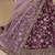 Purple art silk heavy thread embroidery with sequins work lehenga choli set with blouse and dupatta