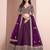 Purple Art Silk Heavy Thread Embroidery With Sequins Work Lehenga Choli set with blouse and dupatta