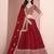 Red  art silk heavy thread embroidery with sequins work lehenga choli set with blouse and dupatta