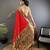 red soft silk blend paithani meenakari zari weaving saree