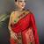 red soft silk blend paithani meenakari zari weaving saree
