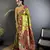 light green soft silk blend paithani meenakari zari weaving saree