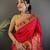red soft silk blend paithani meenakari zari weaving saree