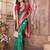 green soft silk blend banarasi zari woven saree