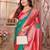 green soft silk blend banarasi zari woven saree