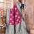 magenta soft silk blend banarasi zari woven saree