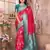 hot pink soft silk blend banarasi zari woven saree