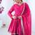 Ranipink mal chanderi with mirror & hand work sharara suit