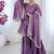 Lavender mal chanderi with mirror & hand work sharara suit