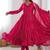 Ranipink mal chanderi real mirror with handwork wedding anarkali suit