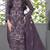 D lavender fox georgette semi stiutched suit with embroidery sequence work
