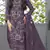 D lavender fox georgette semi stiutched suit with embroidery sequence work