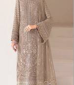 Chiku fox georgette semi stiutched suit with embroidery sequenc & khatli work