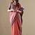 salmon handloom cotton casual wear saree