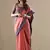 salmon handloom cotton casual wear saree