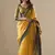 mustard handloom cotton casual wear saree