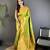 light green soft silk blend banarasi zari woven weaving saree