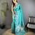 sea green soft silk blend banarasi zari woven weaving saree
