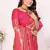 Coral Pink Color Premium Banarasi Tissue Silk Blend Sarees 