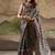 gray silk blend blended printed casual wear saree