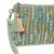 glid sage green & pastel multi corduroy floral sequined sling bag