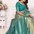 Turquoies Color Premium Banarasi Tissue Silk Blend Sarees 
