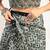 Light grey linen printed one minute saree with geometric design for casual wear