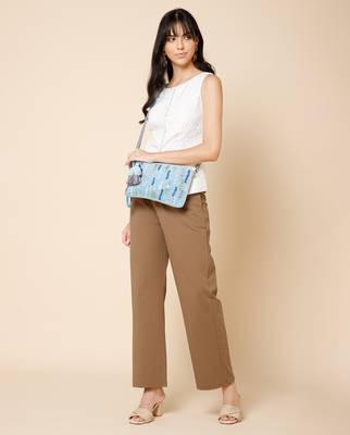 glid powdered blue & pastel multi corduroy floral sequined sling bag 9