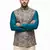 Multicolor vibrant all-over floral print art silk nehru jaket
