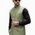 Mehndi green sage regalia art silk nehru jaket