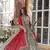 Red zari & sequins embroidered work russian silk stitched kurta & dupatta set