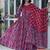Maroon floral printed cotton stitched kurta , plazzo & dupatta set