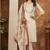 Off white marina silk thread embroidered salwar suit