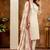 Off white marina silk thread embroidered salwar suit