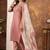 Peach marina silk thread embroidered salwar suit