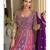 Purple georgette all over work anarkali full stitched wedding gowns