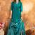 Rama green roman silk thread embroidered sequence salwar suit