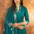 Rama green roman silk thread embroidered sequence salwar suit