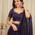  purple sequins silk lehenga set choli with dupatta