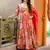 Multicolor digital printed muslin cotton stitched anarkali set with dupatta