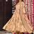 Peach digital printed muslin cotton stitched anarkali set with dupatta