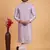lavender art silk straight kurta pajama for men